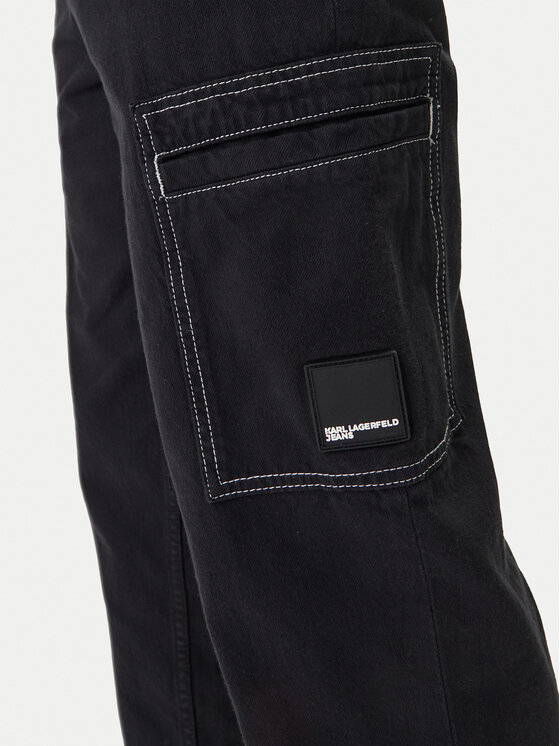 Karl Lagerfeld Jeans Karl Lagerfeld Jeans Jeansy B1M10025 Černá Slim Fit