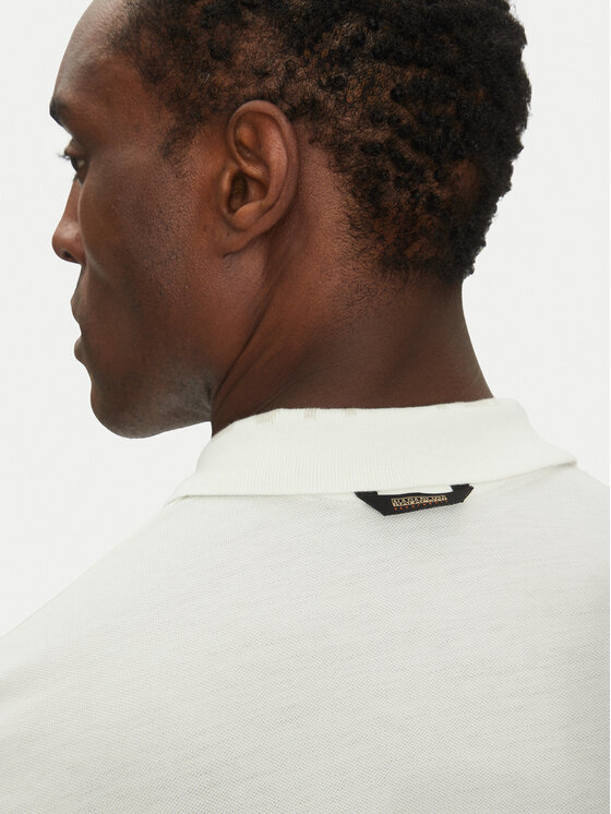 Napapijri Napapijri Tricou polo E-Amundsen NP0A4IN9 Écru Regular Fit