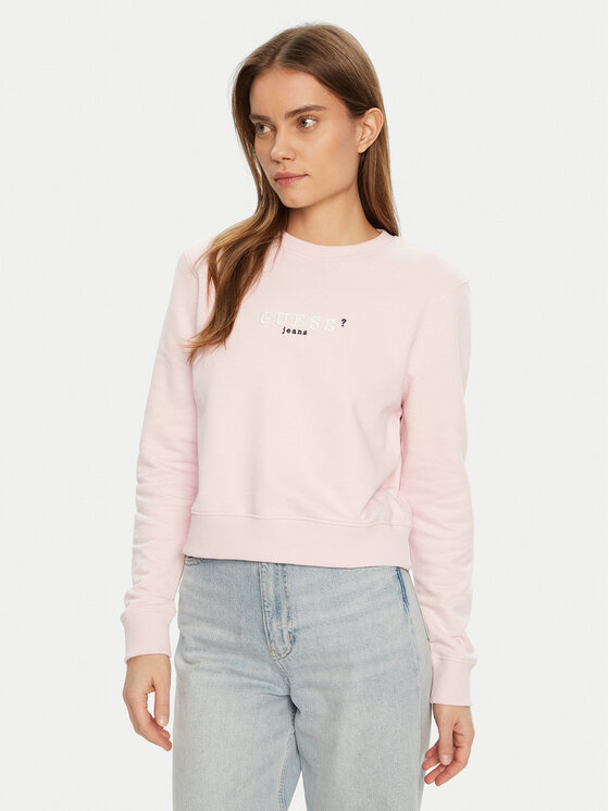 Guess Jeans Guess Jeans Суитшърт W5RQ28 K68I4 Бежов Regular Fit