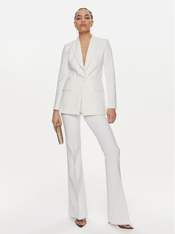 Elisabetta Franchi Elisabetta Franchi Sako GI-069-41E2-V580 Bílá Regular Fit