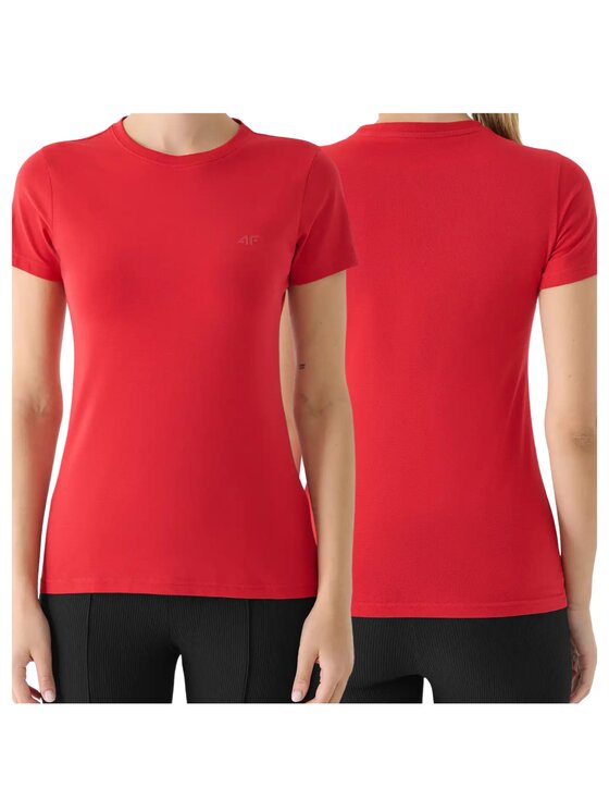 4F 4F Tričko 4FWMM00TTSHF2255-062S Modrá Slim Fit
