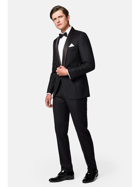Lancerto Lancerto Garnitur Oklahoma GA073123000014 Czarny Slim Fit