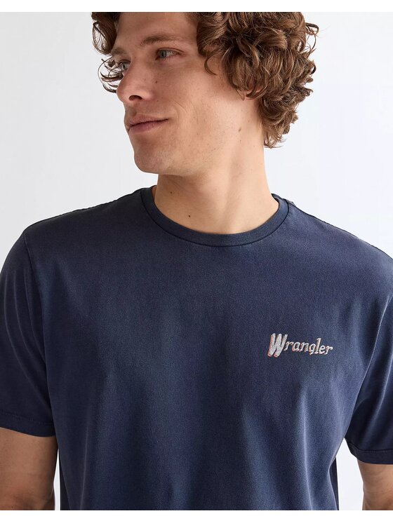 Wrangler Wrangler T-shirt GRAPHIC TEE Blu Relaxed Fit