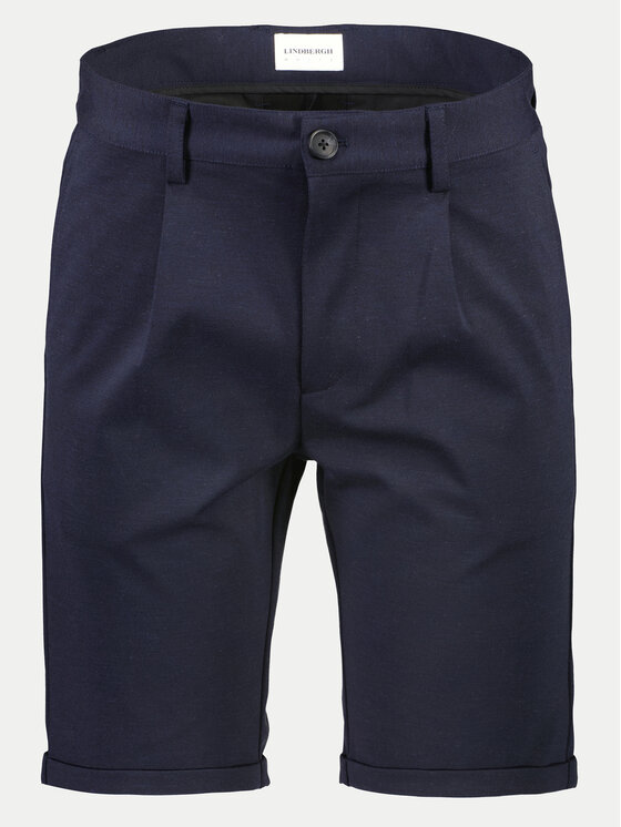 Lindbergh Lindbergh Šortky z materiálu 30-501024 Tmavomodrá Regular Fit