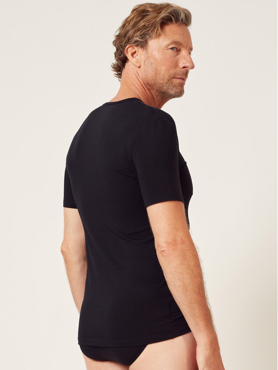 Huber Huber Tričko 110053 Čierna Slim Fit