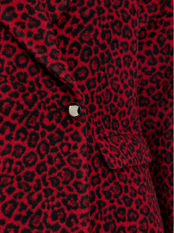 Liu Jo Liu Jo Wollmantel W69174 T4074 Dunkelrot Regular Fit
