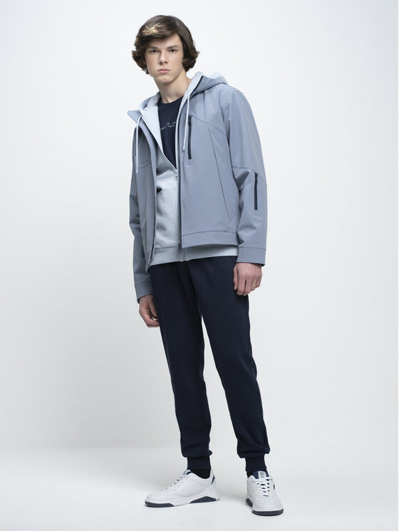 BIG STAR BIG STAR Kurtka przejściowa SEVI_402_130 Niebieski Basic Fit