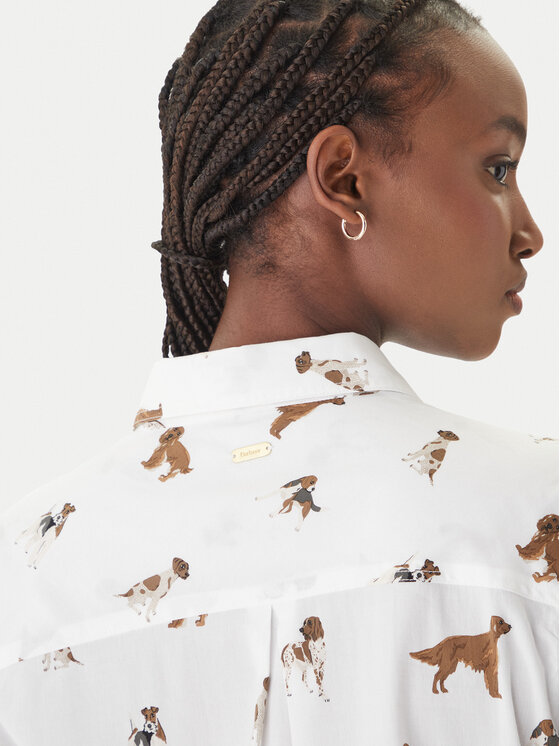 Barbour Barbour Camicia Safari LSH1357MI91 Bianco Relaxed Fit