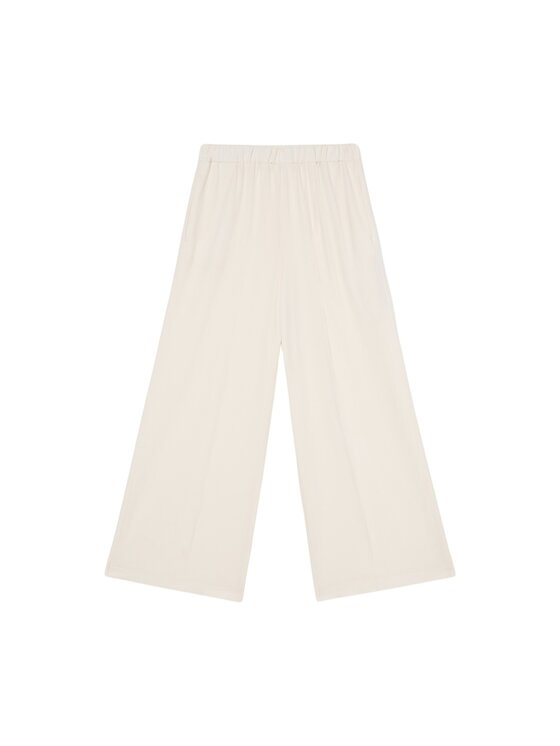 Oltre Oltre Pantaloni di tessuto P006J002460N021 Bianco Baggy Fit
