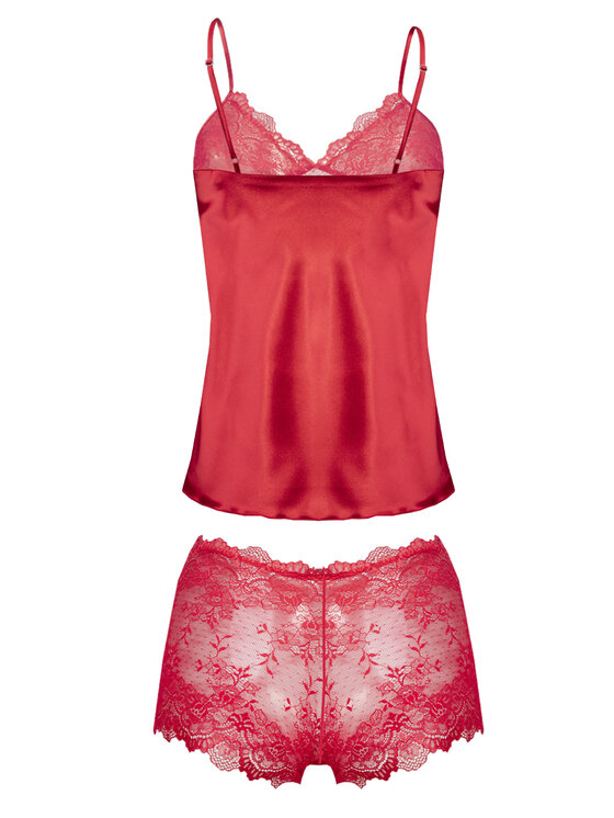DKaren Lingerie DKaren Lingerie Komplet bielizny Nevada Czerwony Classic Fit