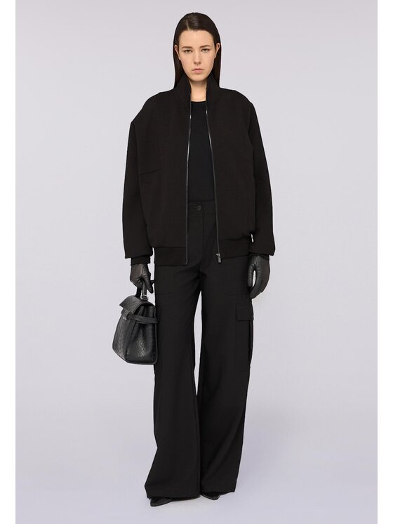 Trussardi Trussardi Pantaloni di tessuto P234A002305N033 Nero Over Fit