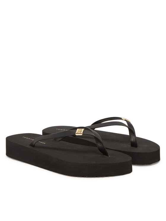Tommy Hilfiger Tommy Hilfiger Japanke Elevated Chic Beach Sandal FW0FW08523 Crna