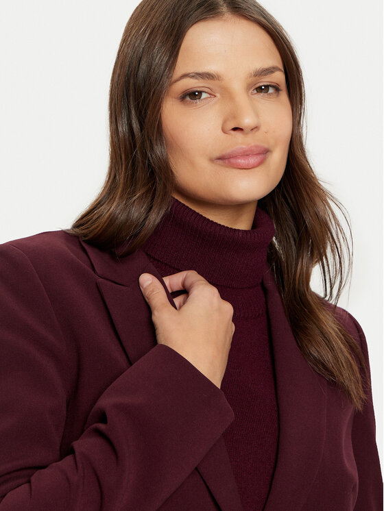 Tatuum Tatuum Marynarka Lamiza T2422.022B Bordowy Regular Fit