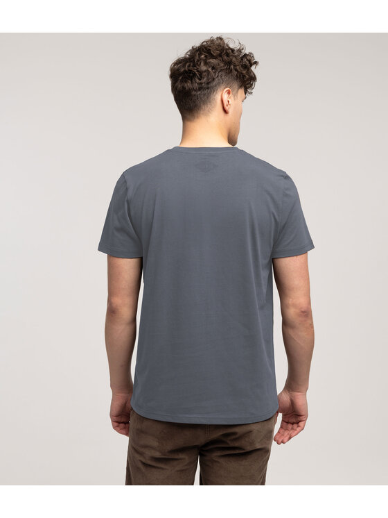 Lee Cooper Lee Cooper T-Shirt OBUTCH 0875 Niebieski Regular Fit