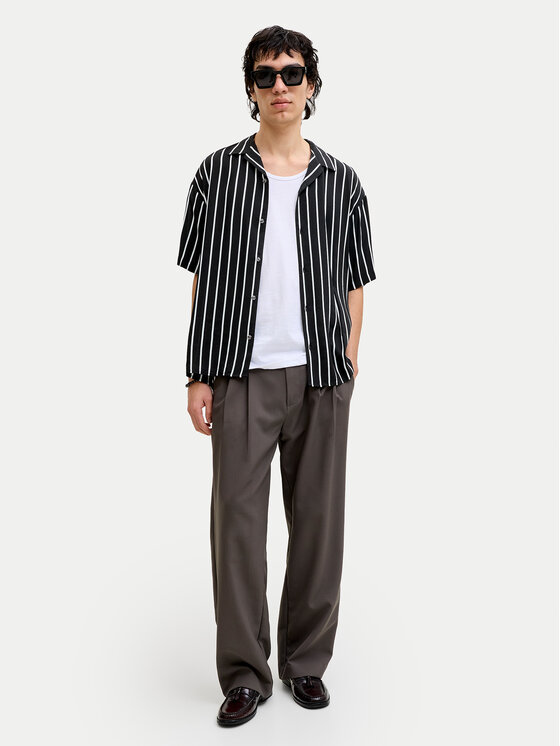 Jack & Jones Jack & Jones Ing Jeff 12288853 Fekete Relaxed Fit