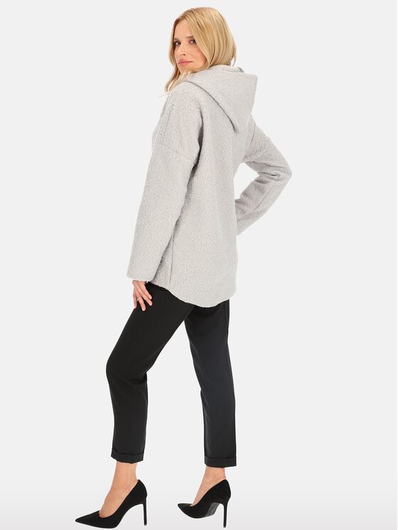 Perso Perso Dámska bunda BLH81CW4444F Sivá Regular Fit