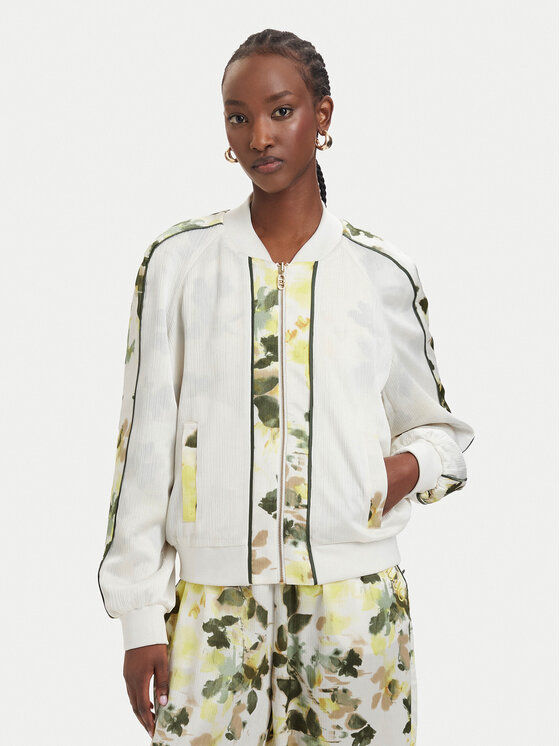 Liu Jo Sport Liu Jo Sport Bomber-jakk TA6256 T358A Kreemjas Regular Fit