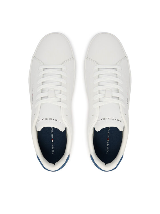 Tommy Hilfiger Tommy Hilfiger Sneakersy Th Court Lth Detail Ess FM0FM05367 Bílá