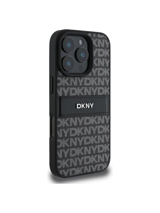 DKNY DKNY Etui na telefon Texture Pattern Tonal Stripe Czarny