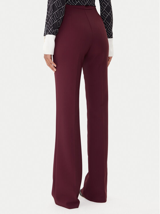 Elisabetta Franchi Elisabetta Franchi Stoffhose PA-030-46E2-V250 Dunkelrot Regular Fit