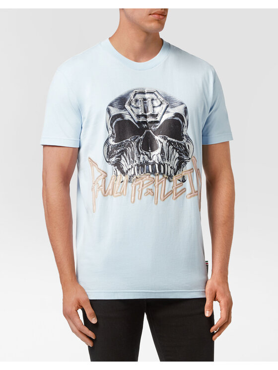 PHILIPP PLEIN PHILIPP PLEIN T-shirt 4177 Celeste Regular Fit