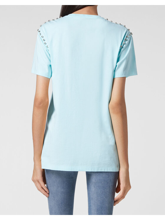 PHILIPP PLEIN PHILIPP PLEIN T-Shirt 1913 Světle modrá Regular Fit