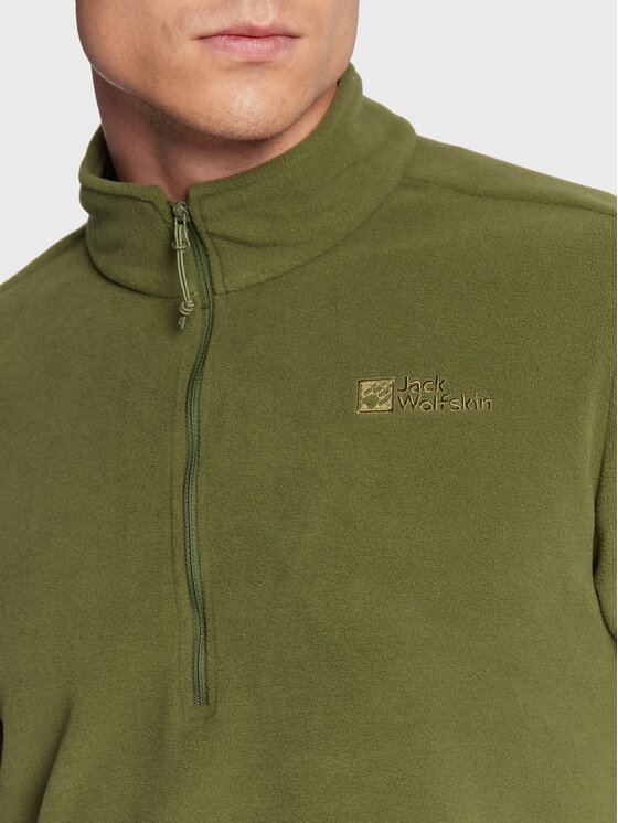 Jack Wolfskin Jack Wolfskin Fliso džemperis Taunus 1709522 Žalia Regular Fit