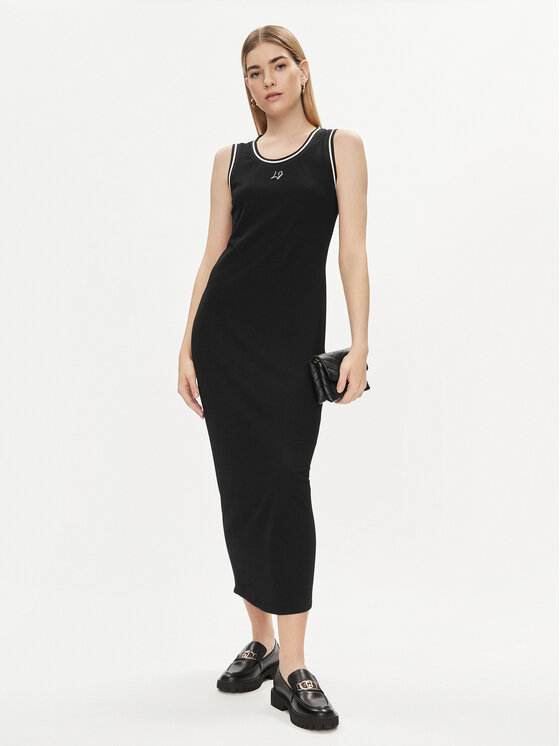 Liu Jo Liu Jo Vsakodnevna obleka TA4185 J4678 Črna Regular Fit