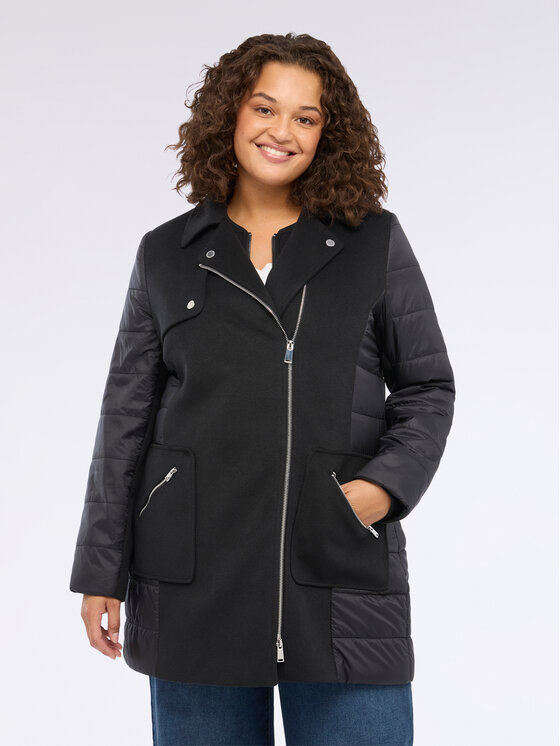 Fiorella Rubino Fiorella Rubino Cappotto 0222T000323N033 Nero A-Line Fit