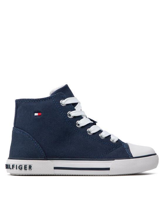 Teniși Tommy Hilfiger High Top Lace-Up Sneaker T3X4-32209-0890 M Blue 800