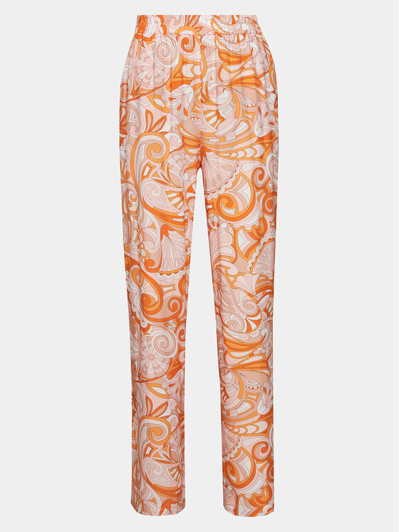 Melissa Odabash Melissa Odabash Szövet nadrág Olivia CR Narancssárga Relaxed Fit