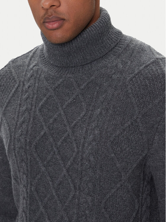Tommy Hilfiger Tommy Hilfiger Rollkragenpullover MW0MW40914 Grau Regular Fit