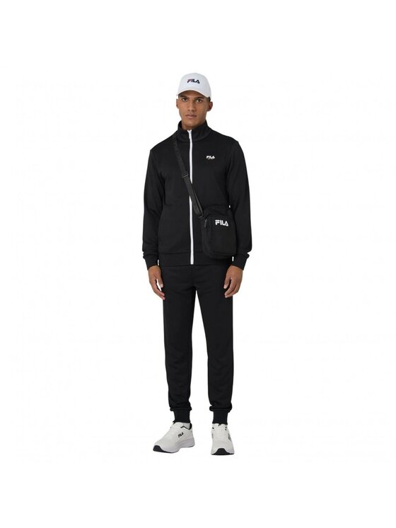 Fila Fila Tepláková souprava Saluzzo Slim Logo Track Set Černá Regular Fit