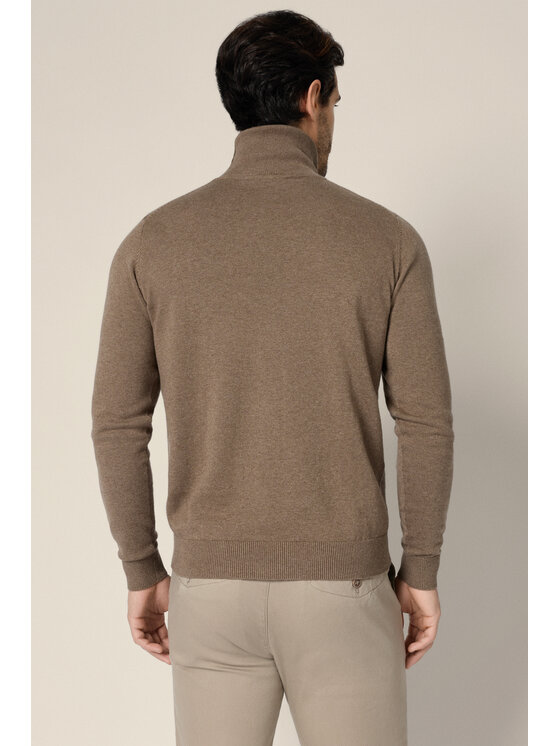 Lancerto Lancerto Sweter Sindre SW073225000132 Beżowy Regular Fit
