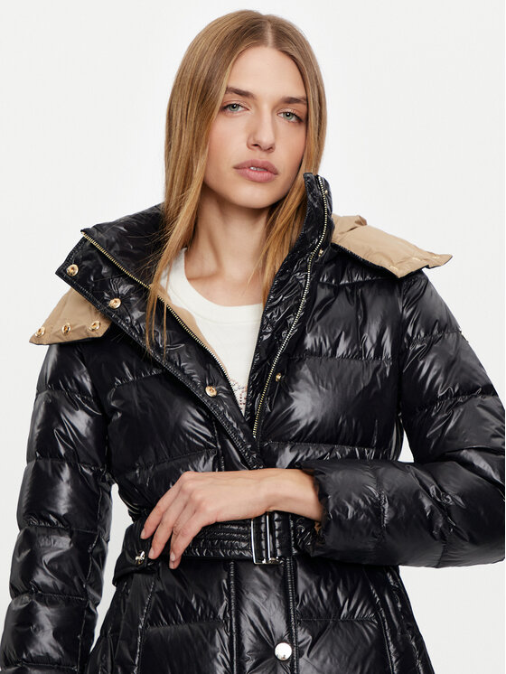 Liu Jo Liu Jo Pūkinė striukė WF4167 T2709 Juoda Regular Fit