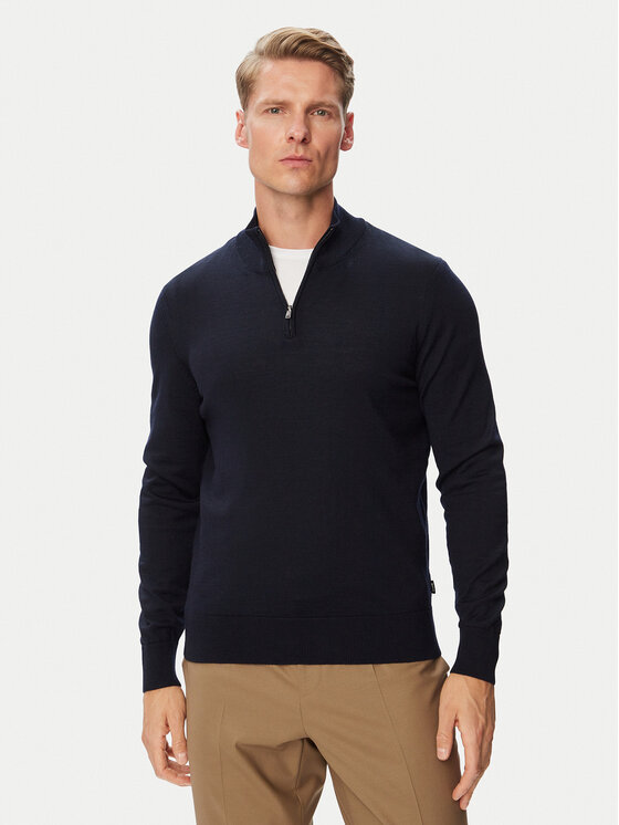 BOSS BOSS Pullover H-Ebenji 50565499 Dunkelblau Regular Fit