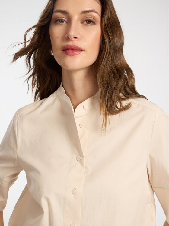 Elena Mirò Elena Mirò Camicia 5011P000319N002 Crema Regular Fit