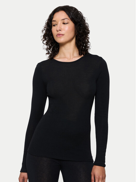 Triumph Triumph Pižamos palaidinė Beauty Layers 10225656 Juoda Slim Fit