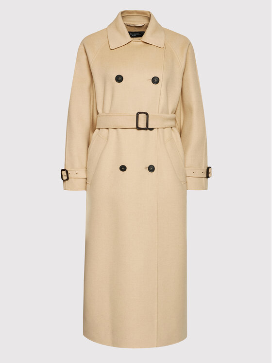 Weekend Max Mara Weekend Max Mara Płaszcz wełniany Belgica 50110227 Beżowy Regular Fit
