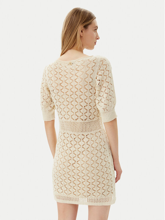 TWINSET TWINSET Trikotažinė suknelė 251TT3172 Smėlio Regular Fit