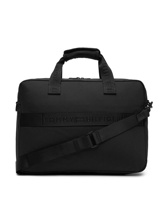 Tommy Hilfiger Tommy Hilfiger Nešiojamo kompiuterio krepšys Th Commuter Computer Bag AM0AM13612 Juoda