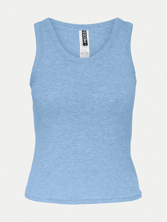 Pieces Pieces Топ Anibi 17150269 Голубий Regular Fit