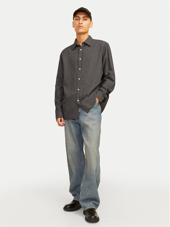 Jack & Jones Jack & Jones Koszula Joshua 12260673 Brązowy Relaxed Fit