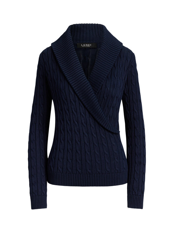 LAUREN RALPH LAUREN LAUREN RALPH LAUREN Sveter 200P14042002 Tmavomodrá Relaxed Fit