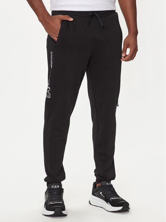 EA7 Emporio Armani Pantaloni trening 6DPP57 PJOGZ 1200 Negru Regular Fit