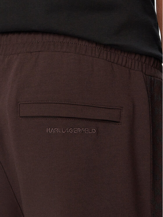 KARL LAGERFELD KARL LAGERFELD Долнище анцуг 705012 564902 Тъмнокафяв Regular Fit