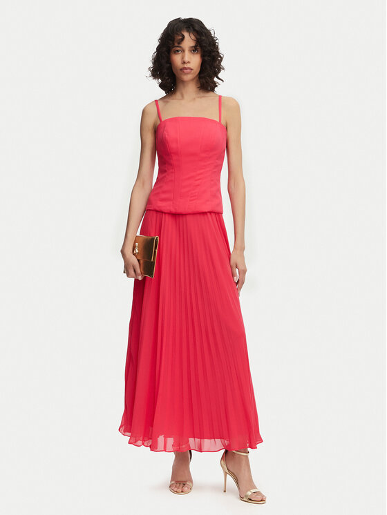 French Connection French Connection Официална рокля Tiana 719H9 Тъмнорозов Slim Fit