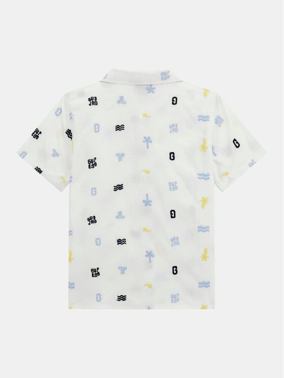 Guess Kids Guess Kids T-Shirt 173147 Biały Classic Fit