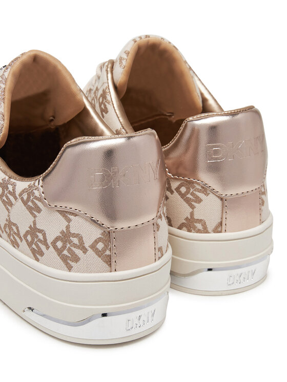 DKNY DKNY Trampki York Lace UP Sneak K2533982 Beżowy