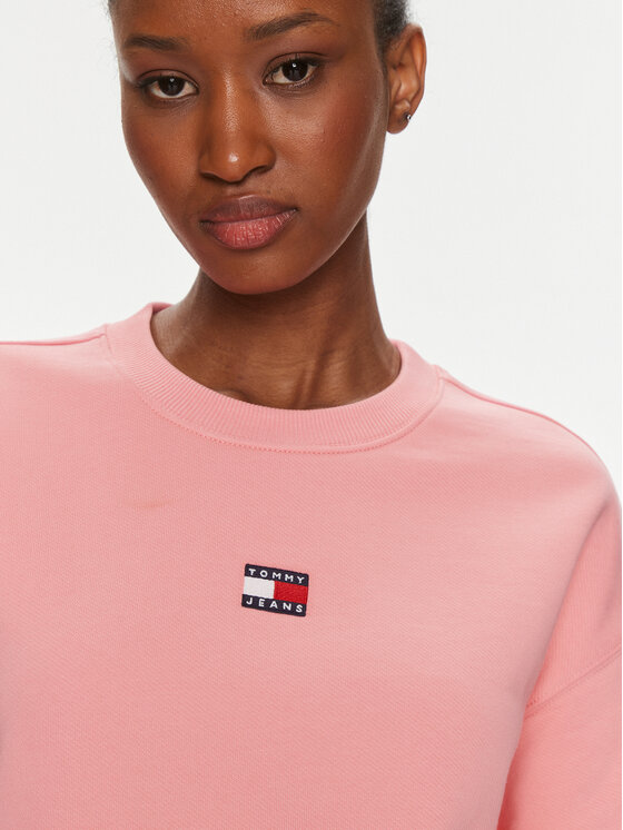 Tommy Jeans Tommy Jeans Džemperis Badge DW0DW17325 Rožinė Regular Fit